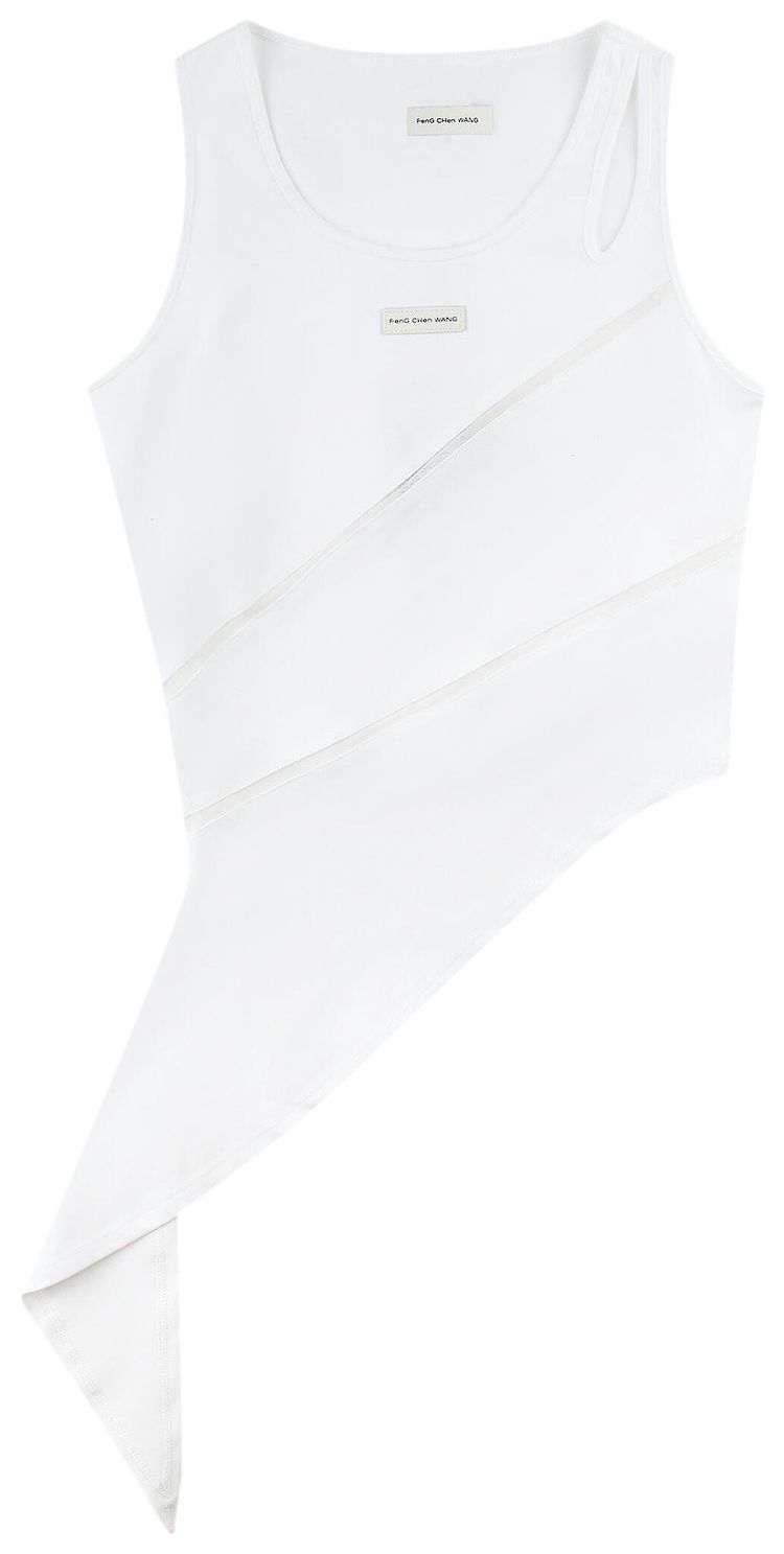 Feng Chen Wang Patchwork Vest White