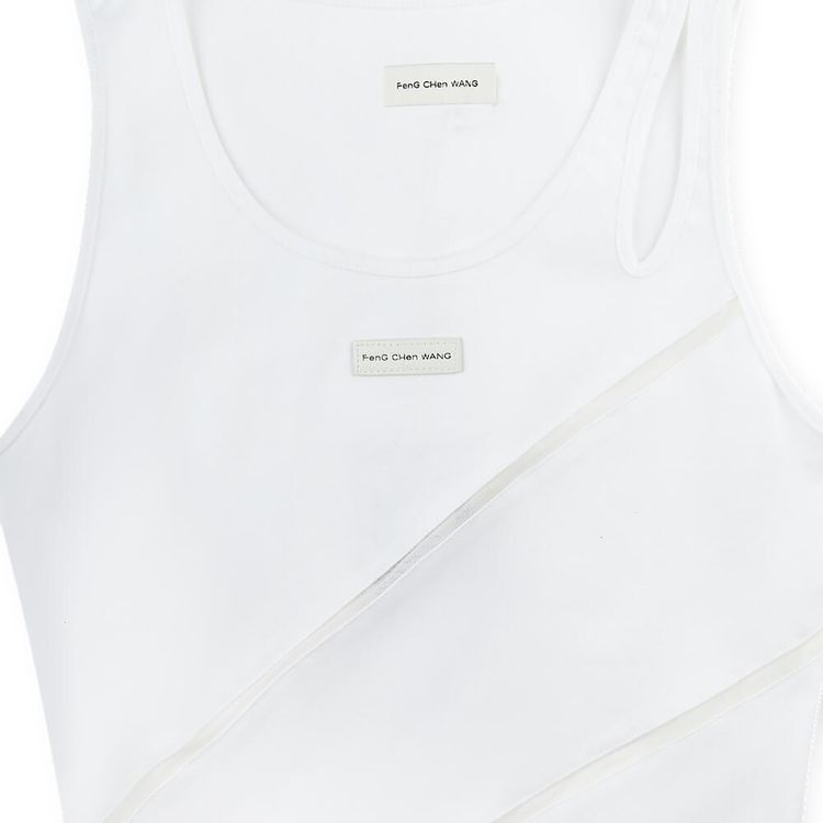 Feng Chen Wang Patchwork Vest White