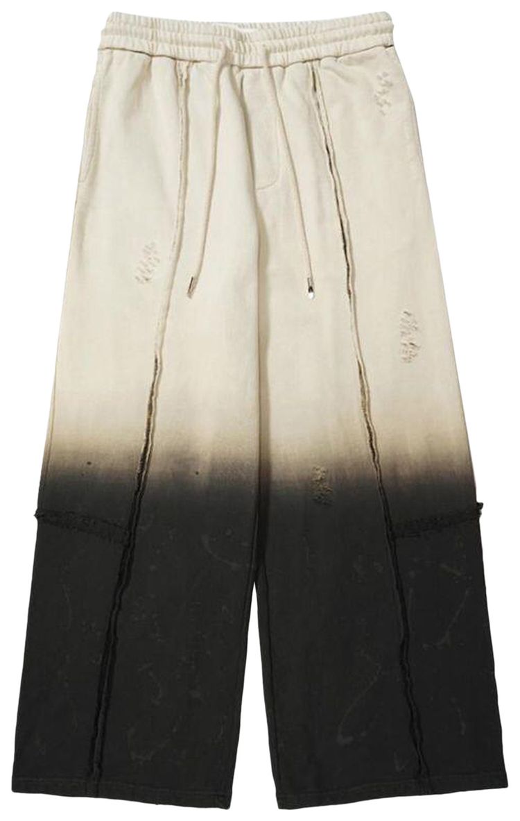 Feng Chen Wang Gradient Washed Deconstruction Sweatpants Black