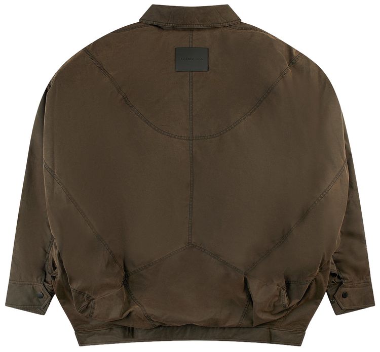Feng Chen Wang Deconstructed Cargo Jacket Brown