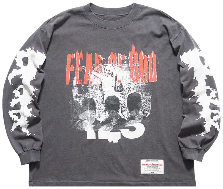 RIVINGTON roi Rebis Look Its The Enemy Long Sleeve Vintage Black