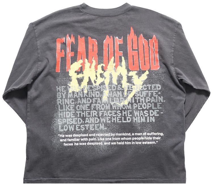 RIVINGTON roi Rebis Look Its The Enemy Long Sleeve Vintage Black