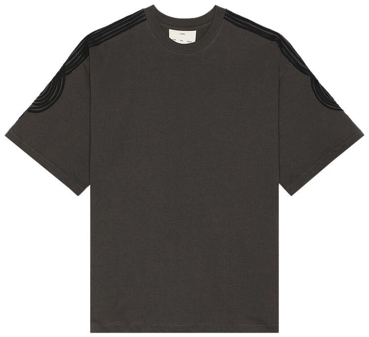 Song for the Mute Applique Gym Tee Washed Black