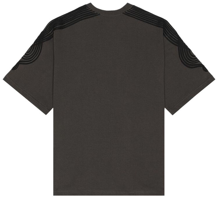 Song for the Mute Applique Gym Tee Washed Black