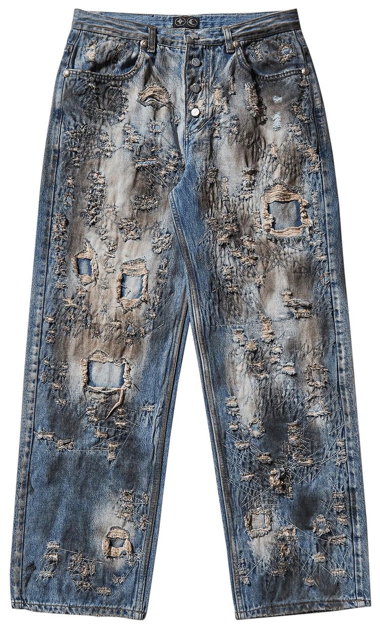 Thug Club Combat Casualty Care Denim Pants Blue