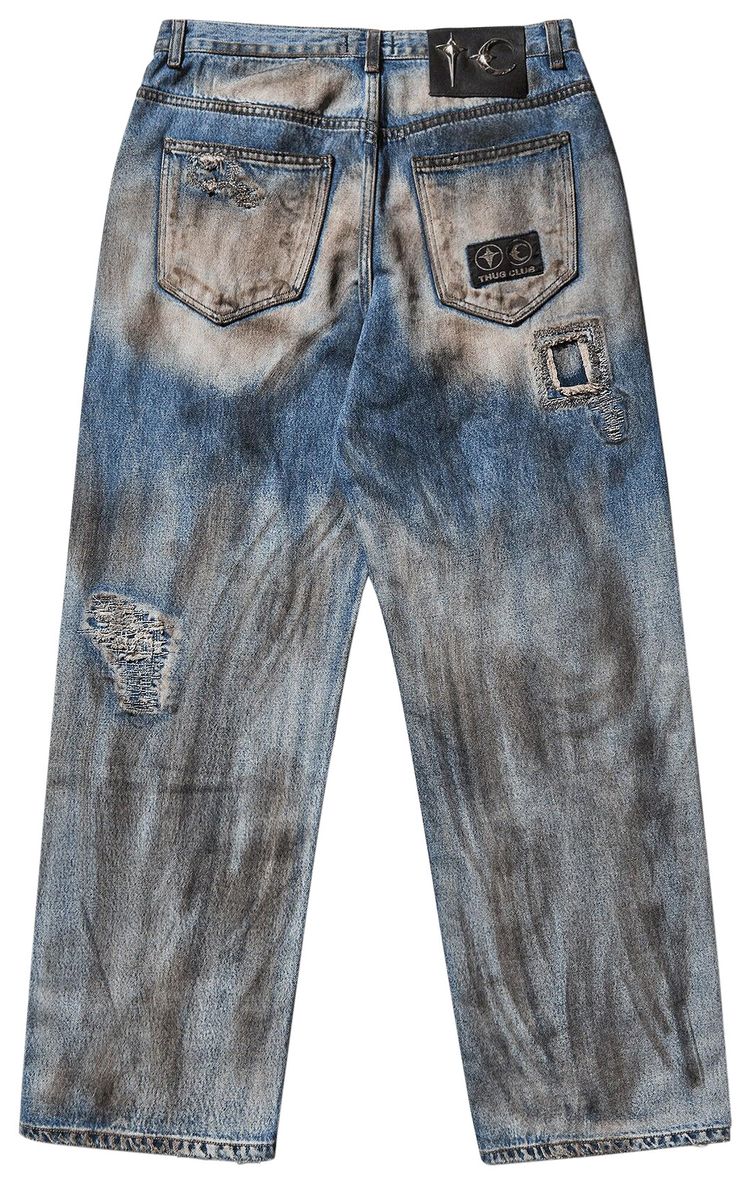 Thug Club Combat Casualty Care Denim Pants Blue