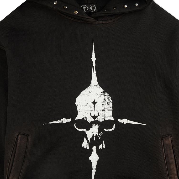 Thug Club Peace Stud Hoodie Black