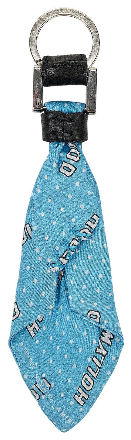 Amiri Hollywood Bandana Key Chain Blue