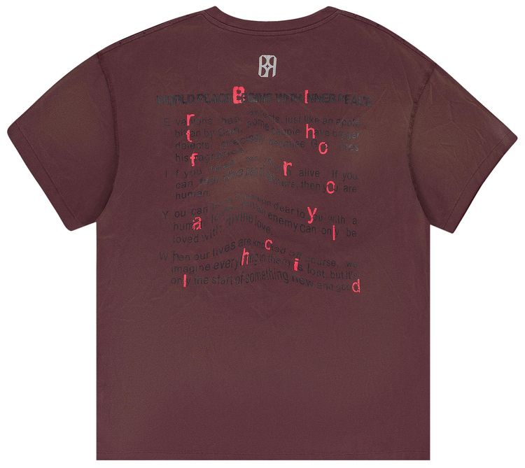 Birth Of Royal Child Block Rockin Beats Vintage T Shirt Burgundy