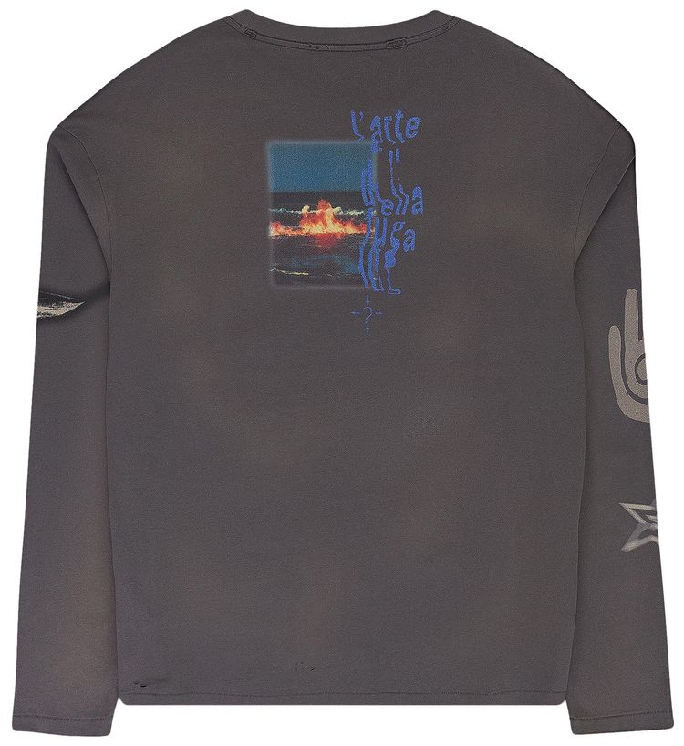 Birth Of Royal Child Sunset Printed Long Sleeve T Shirt Black