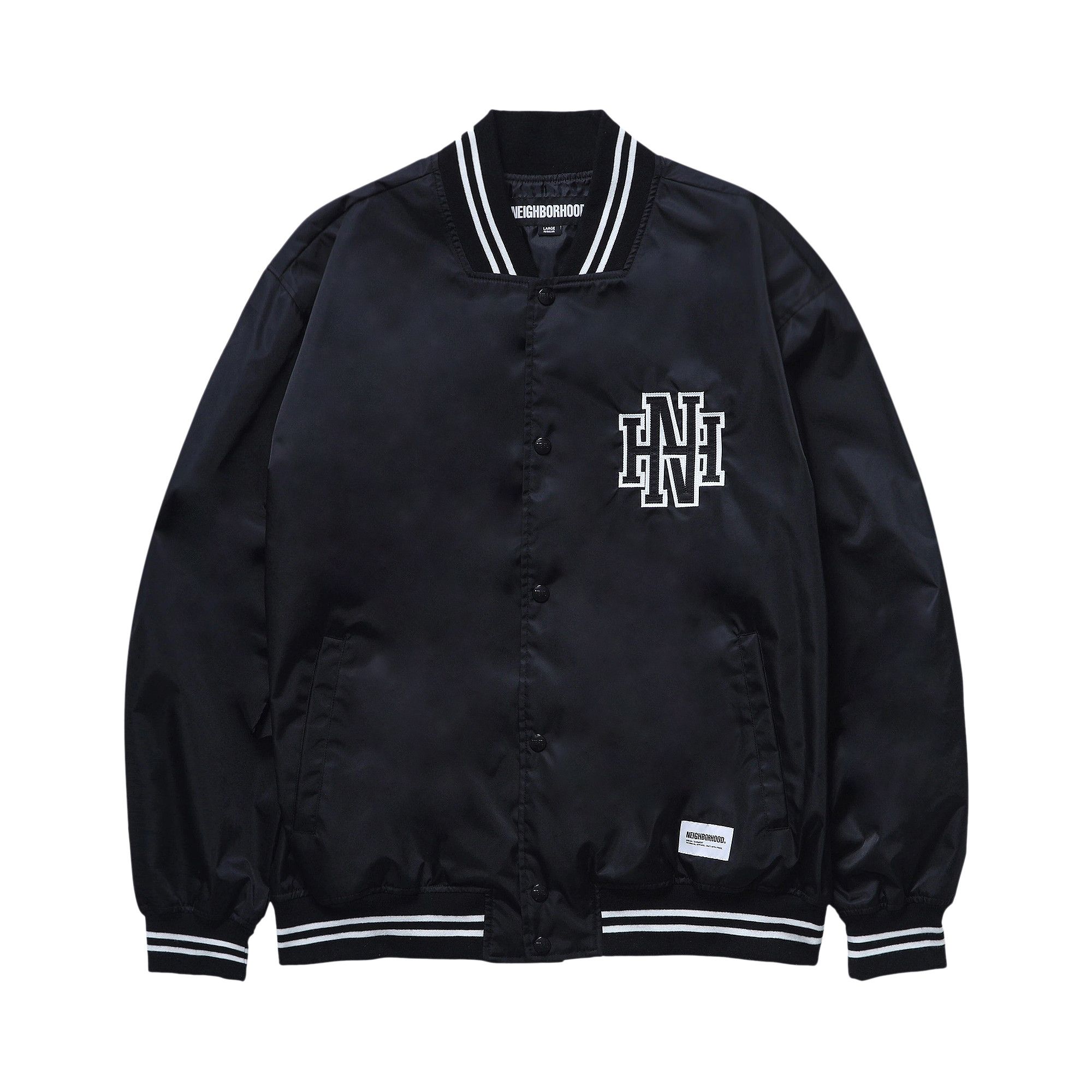 Buy Neighborhood Baseball Jacket 'Black' - 251TSNH JKM0 BLAC | GOAT