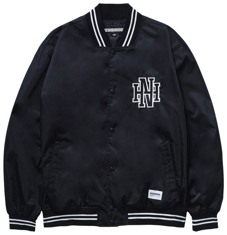 Neighborhood Baseball Jacket Black