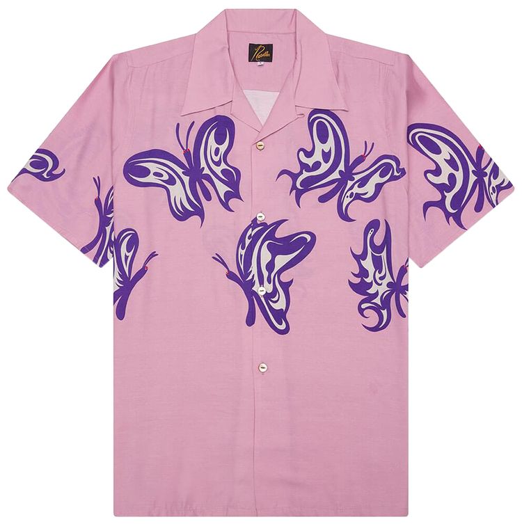 Needles x Kae Tanaka Papillon Short Sleeve One Up Shirt Old Rose
