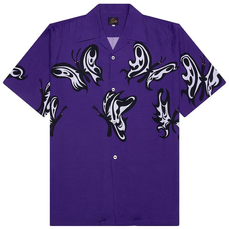 Needles x Kae Tanaka Papillon Short Sleeve One Up Shirt Purple