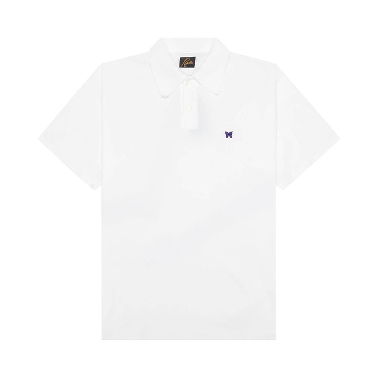Needles Short Sleeve Polo Shirt White