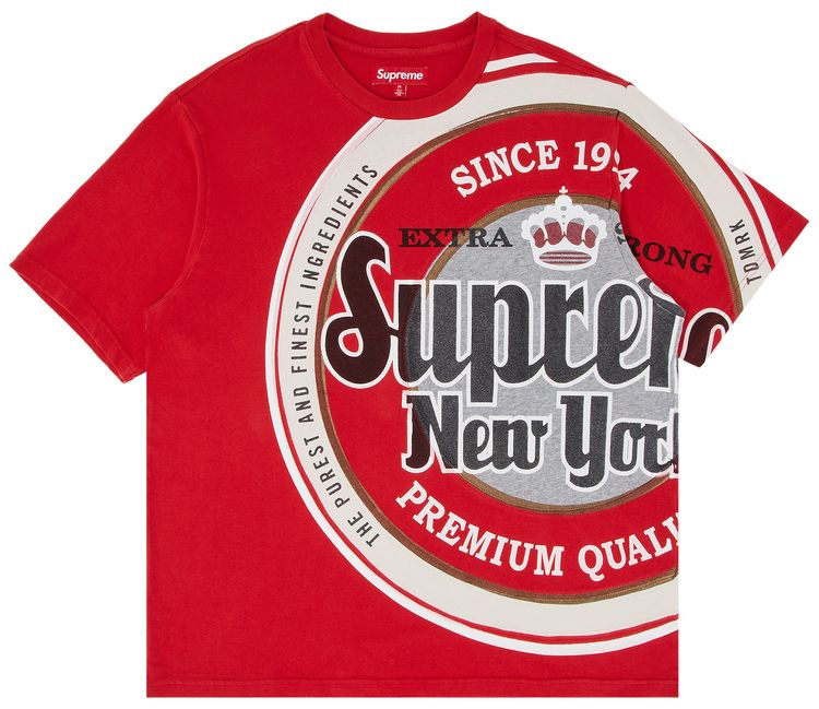 Supreme Lager Short Sleeve Top Red