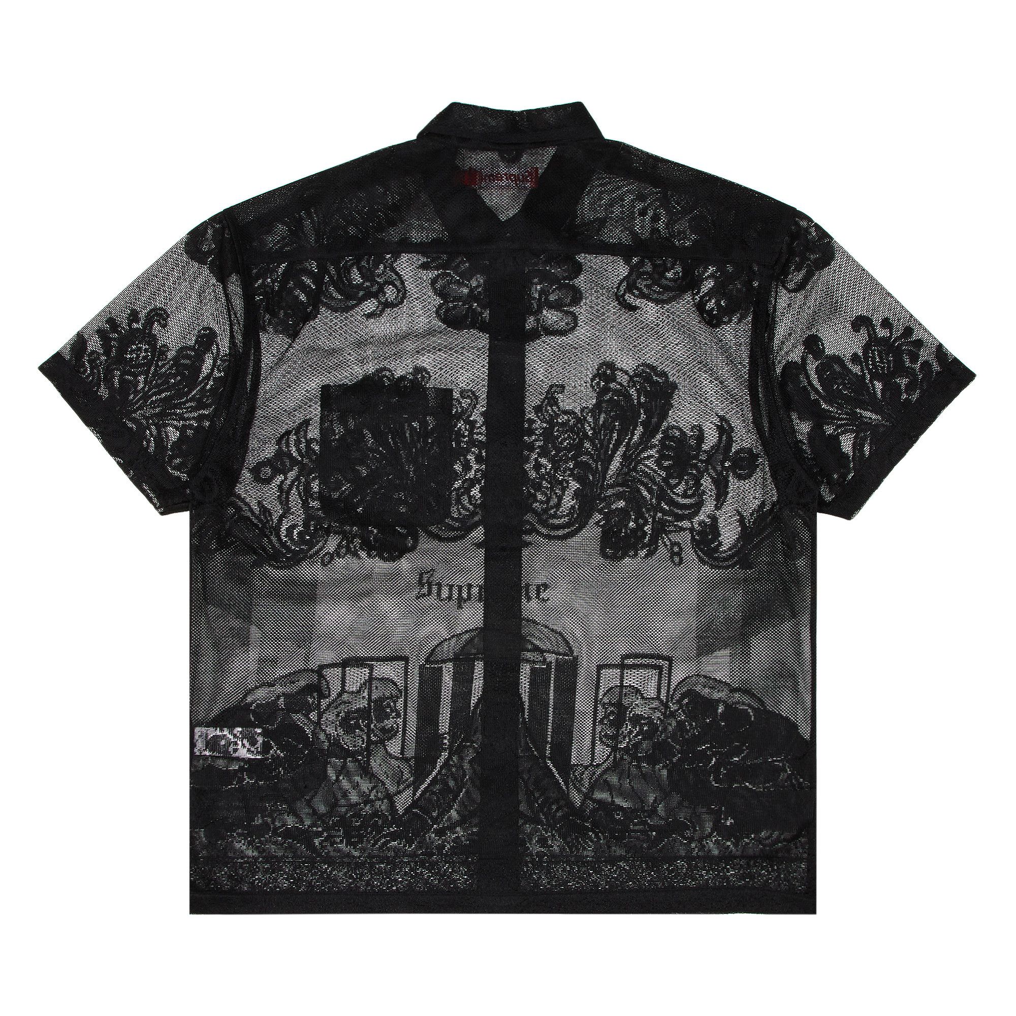 Buy Supreme Last Supper Lace Short-Sleeve Shirt 'Black