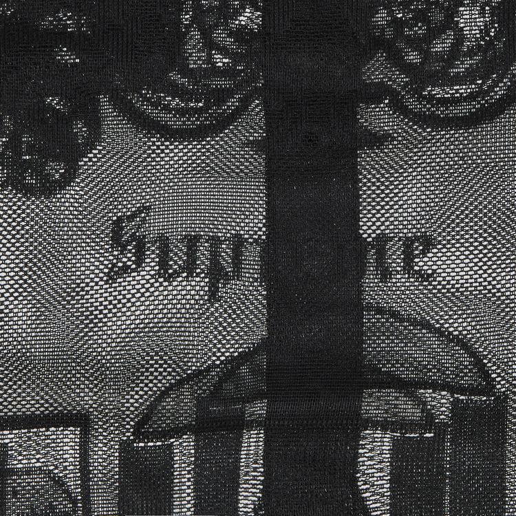 Supreme Last Supper Lace Short Sleeve Shirt Black
