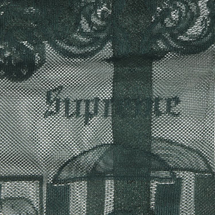 Supreme Last Supper Lace Short Sleeve Shirt Dark Green