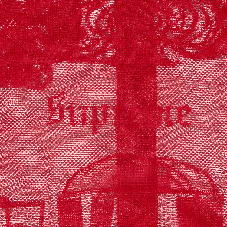 Supreme Last Supper Lace Short Sleeve Shirt Red