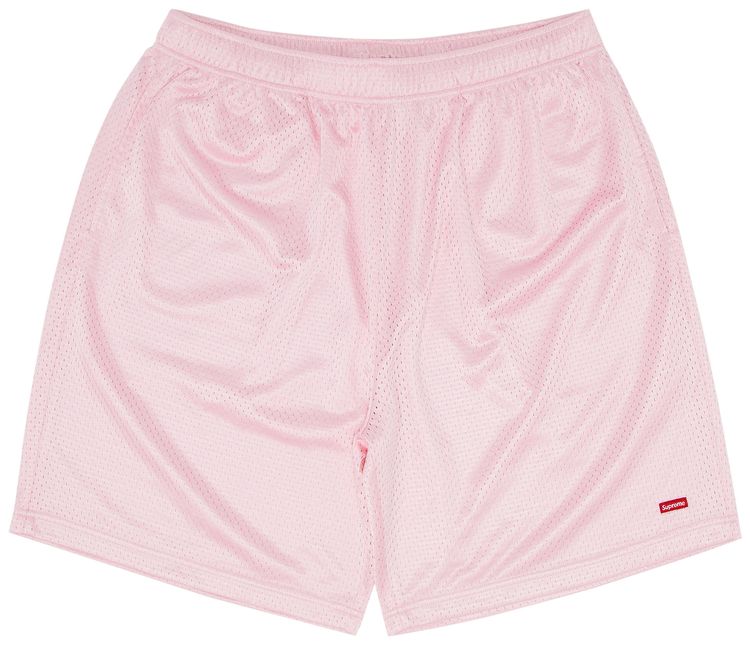 Supreme Small Box Baggy Mesh Short Pink
