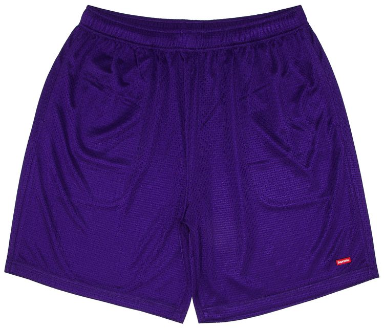 Supreme Small Box Baggy Mesh Short Purple