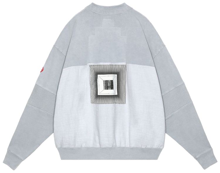 Cav Empt Overdye Collared Light Crew Sweatshirt Grey