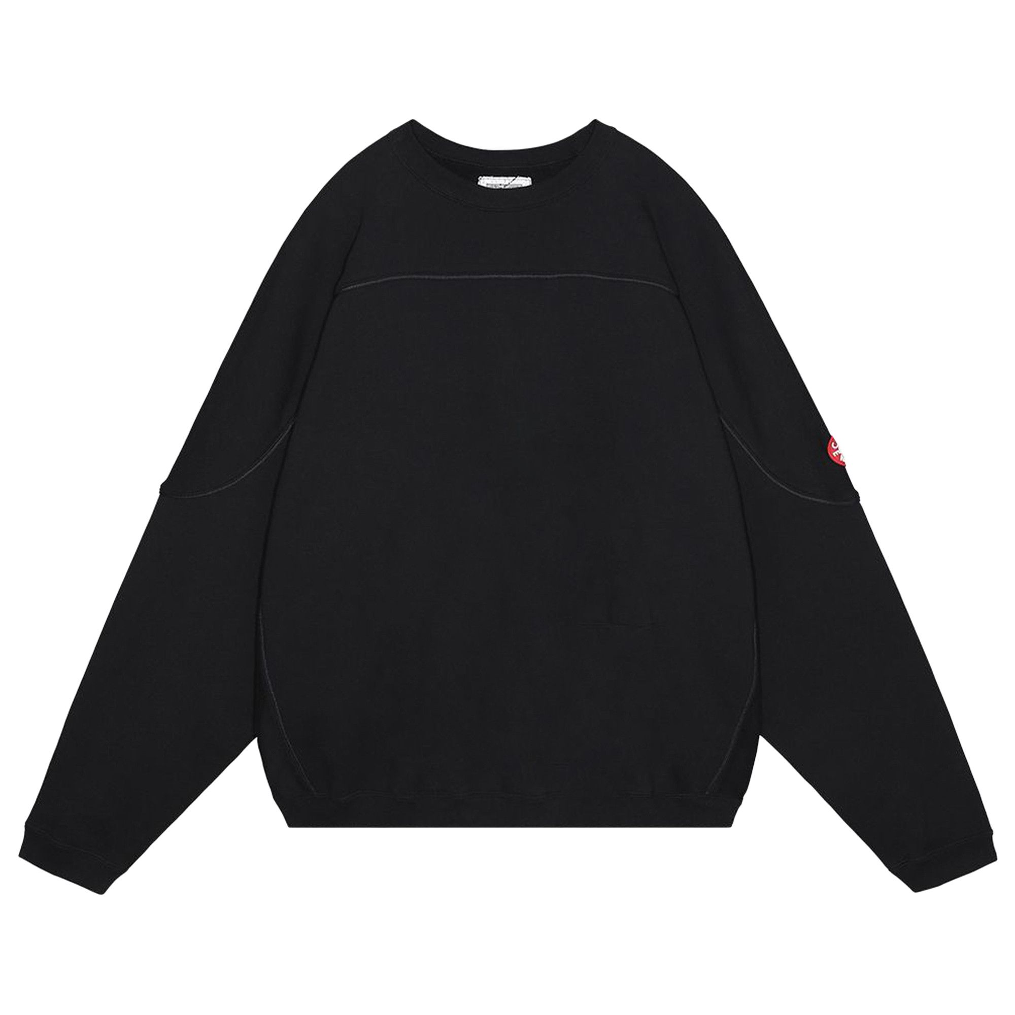 Buy Cav Empt Track Crewneck Sweatshirt 'Black' - CES27CS03 BLAC | GOAT