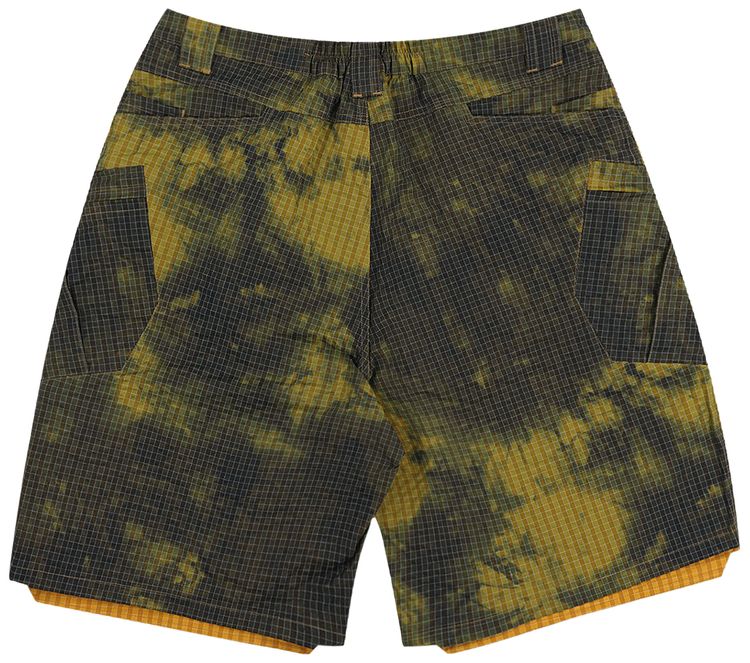 Pleasures Oval Tactical Cargo Shorts Yellow