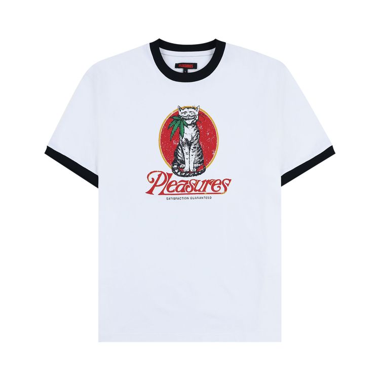 Pleasures Cat Heavyweight Ringer White