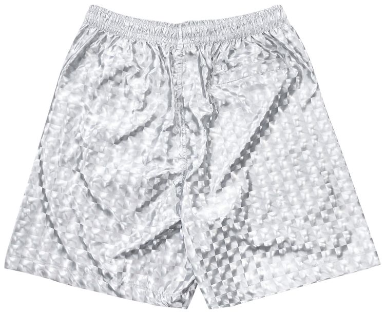 Pleasures Pulley Active Shorts Silver