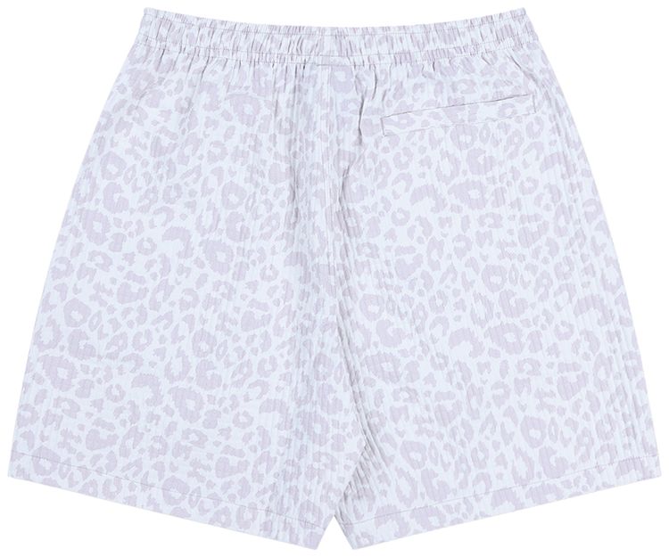 Pleasures Leopard Active Shorts White