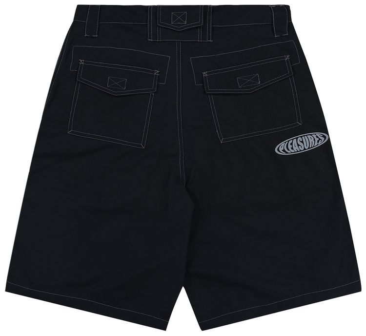 Pleasures Raider Cargo Shorts Black