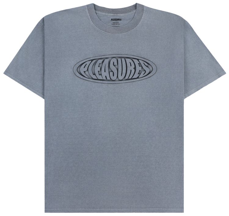 Pleasures Sandblast T Shirt Dark Silver