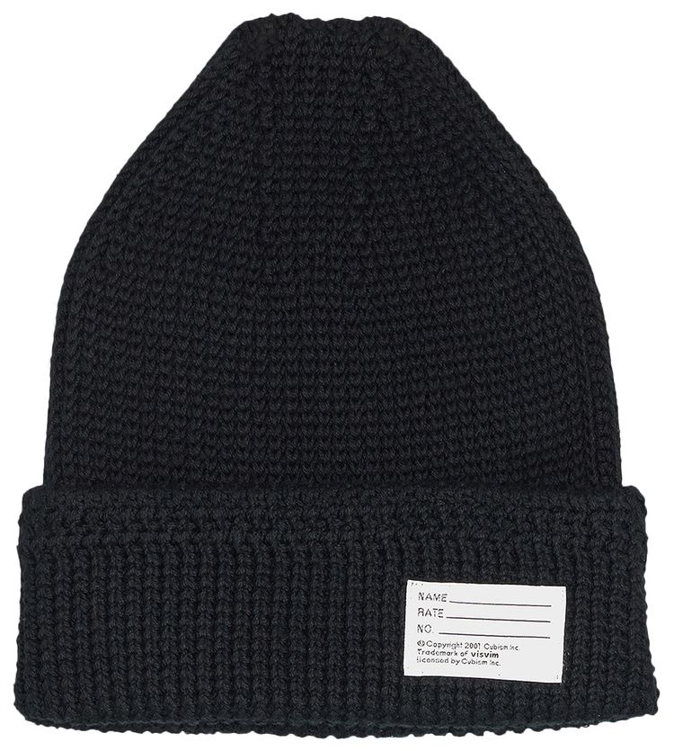 Visvim Knit Beanie Black
