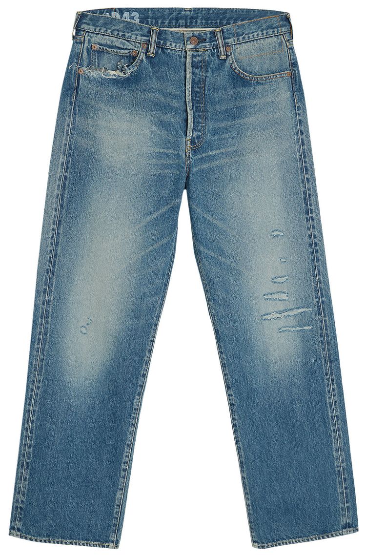 Visvim Social Sculpture 01 Wide Damaged 43 Jean Denim