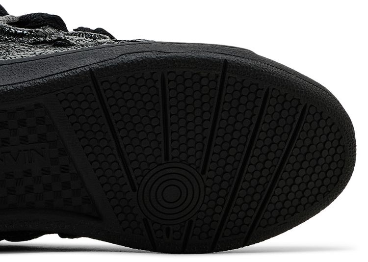 Lanvin Curb Sneakers Black Crinkled