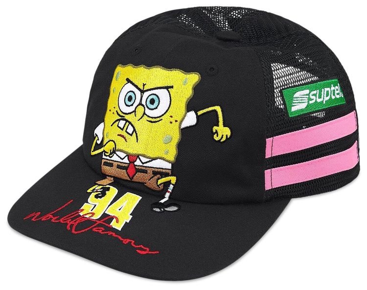 Supreme x Spongebob Squarepants x Jeff Hamilton Mesh Back 6 Panel Black