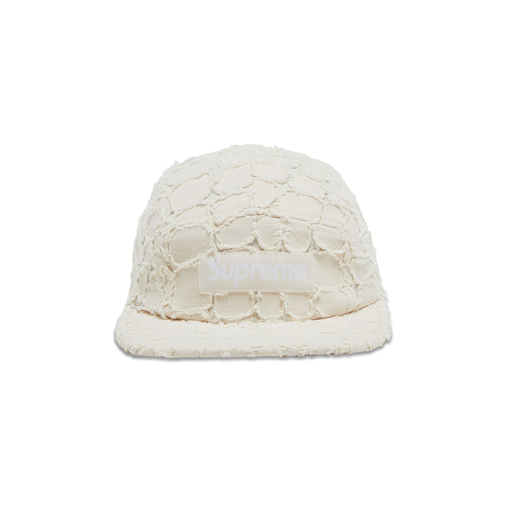 Supreme Frayed Croc Denim Camp Cap
