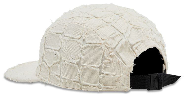 Supreme Frayed Croc Denim Camp Cap Natural