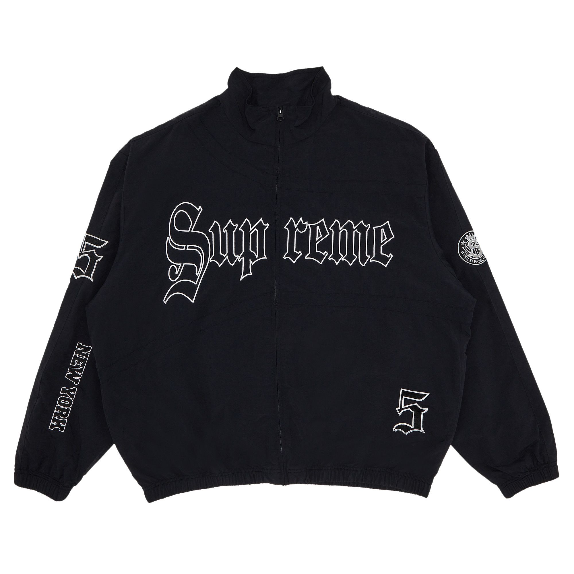 Buy Supreme Old English Track Jacket 'Black' - SS25J32 BLACK