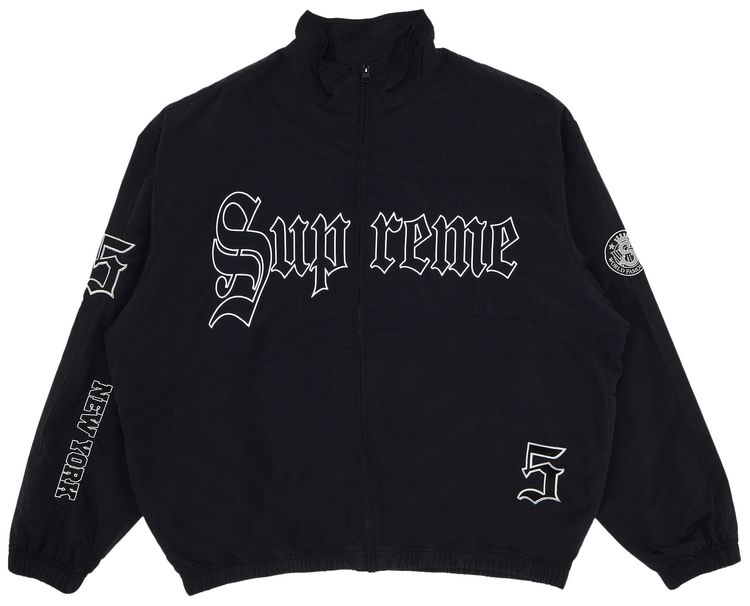 Supreme Old English Track Jacket Black