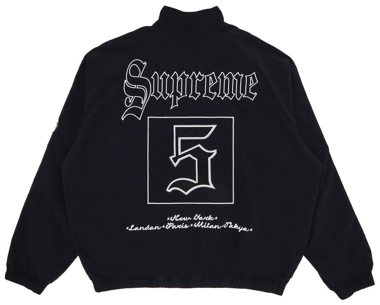 Supreme Old English Track Jacket Black