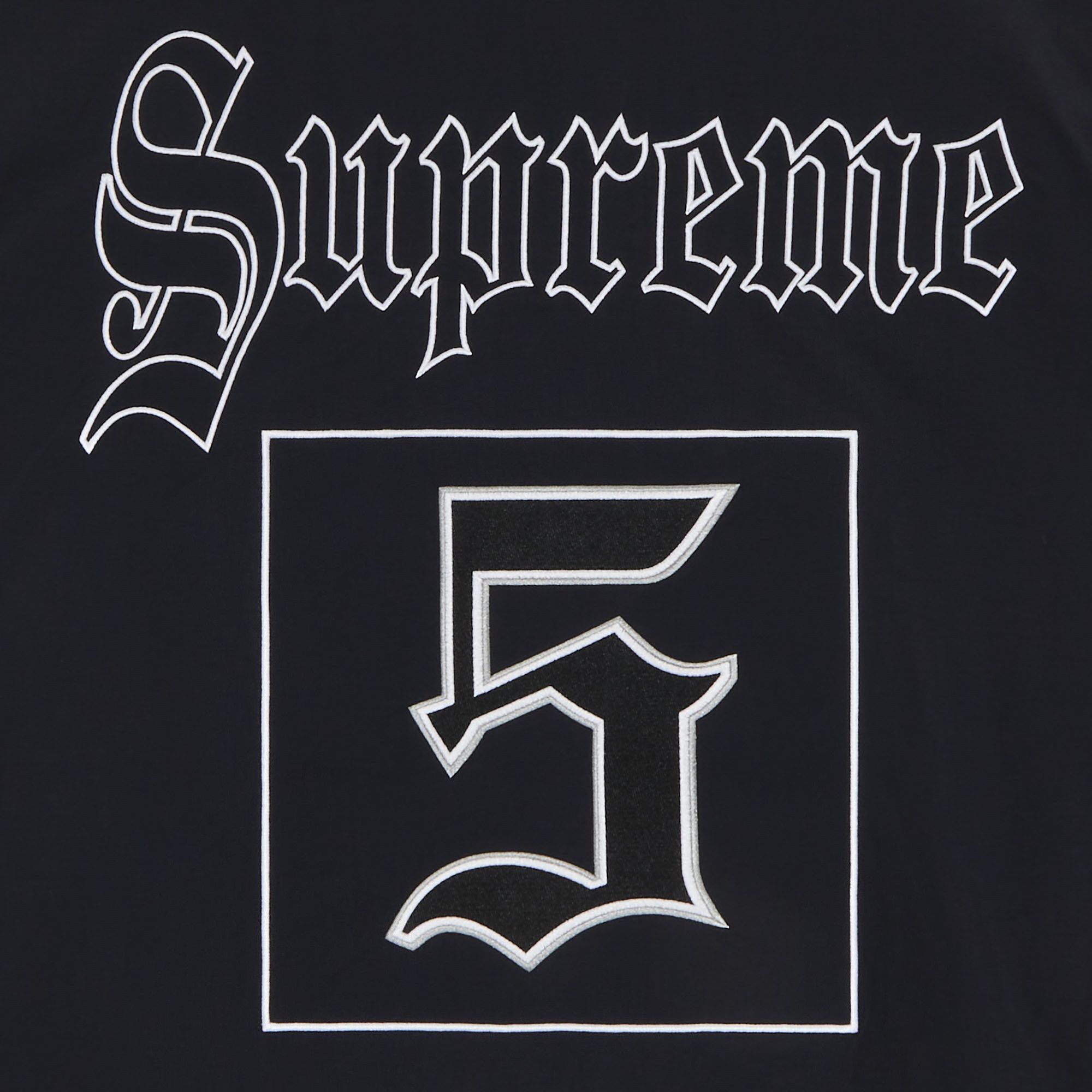 Buy Supreme Old English Track Jacket 'Black' - SS25J32 BLACK