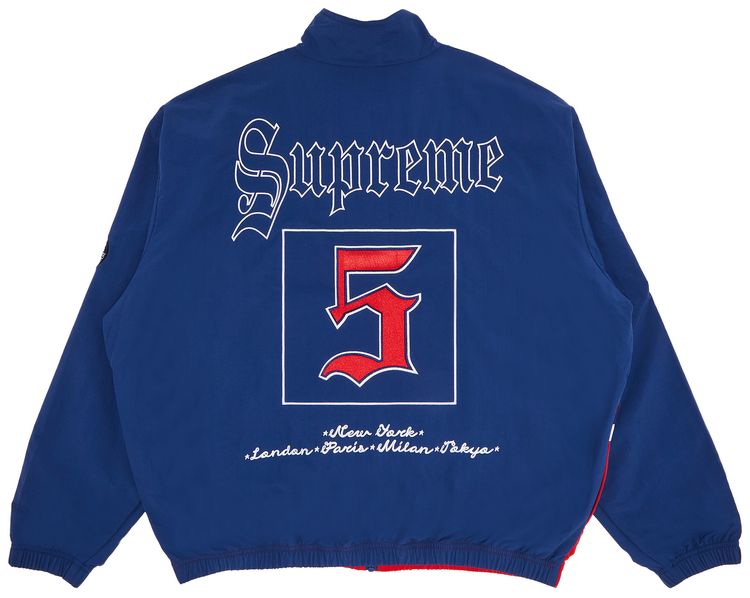 Supreme Old English Track Jacket Light Navy