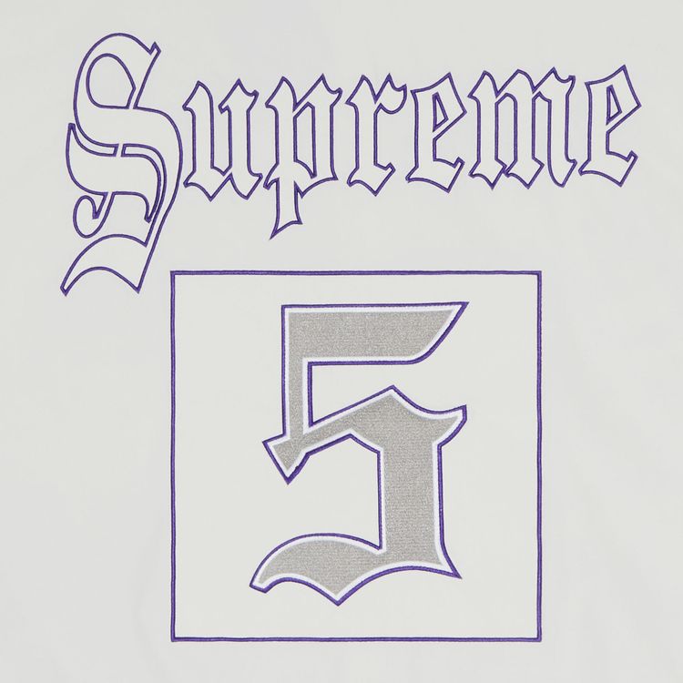 Supreme Old English Track Jacket White