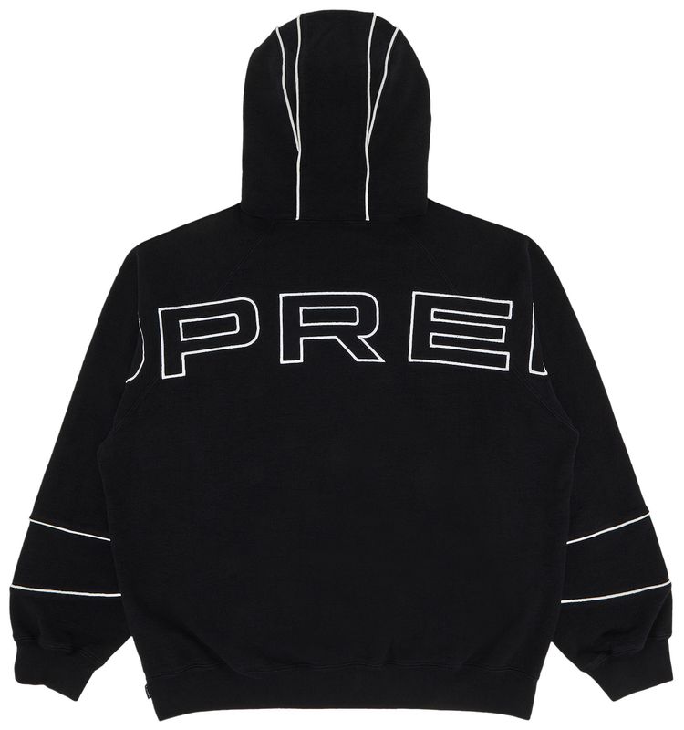 Supreme Paneled Hooded Sweatshirt Black