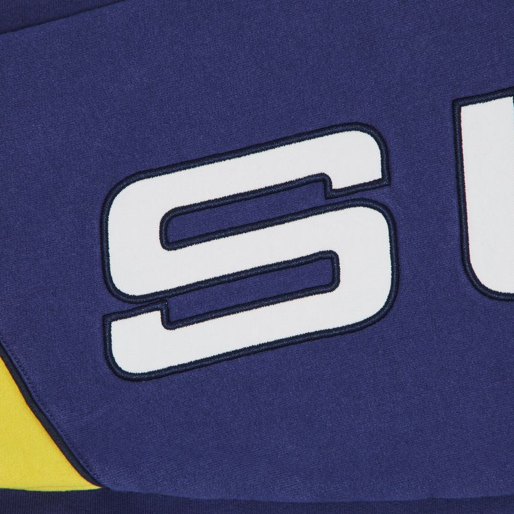 Supreme Paneled Hooded Sweatshirt Washed Navy