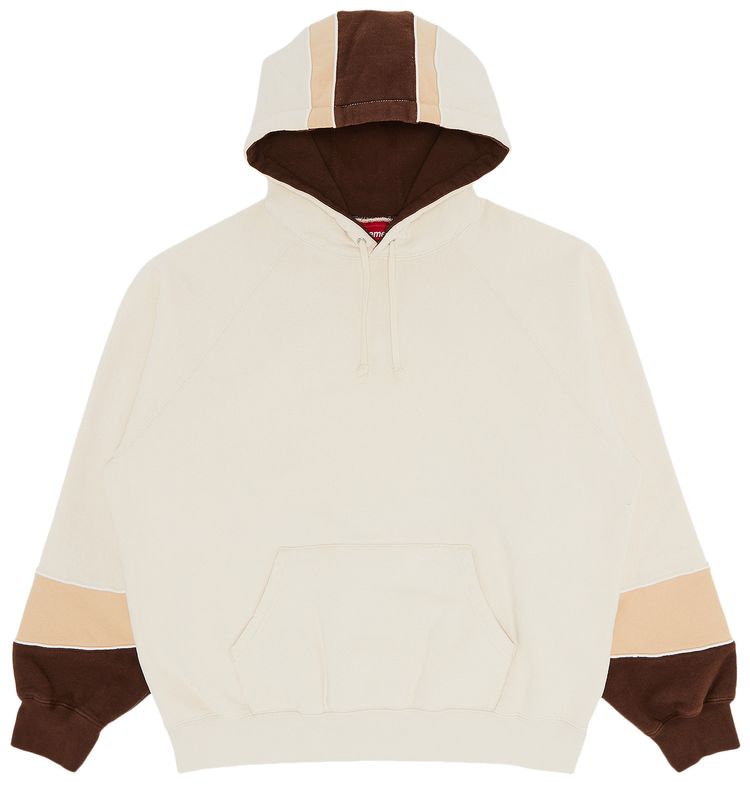Supreme Paneled Hooded Sweatshirt Natural