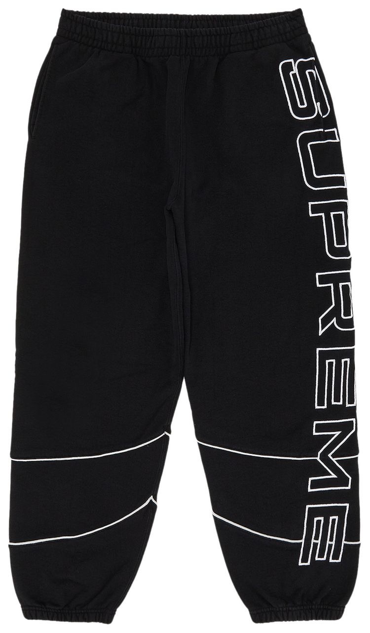 Supreme Paneled Sweatpant Black